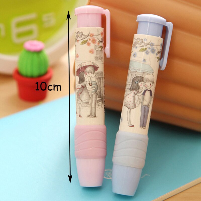 1 PCS Novelty Pen Shaped Rubber Earser Removable Combination School Stationery Eraser Office Accessories Kids Learning Supplies