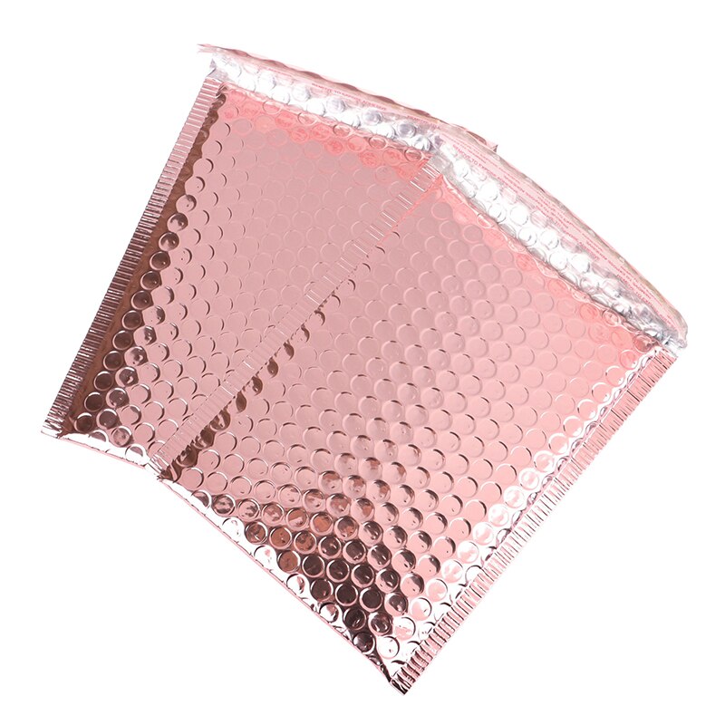 10Pcs Rose Gold Bubble Envelop Bubble Mailer For A Mailing Zak Verpakking Wedding Favor Bag 15X20 + 4Cm
