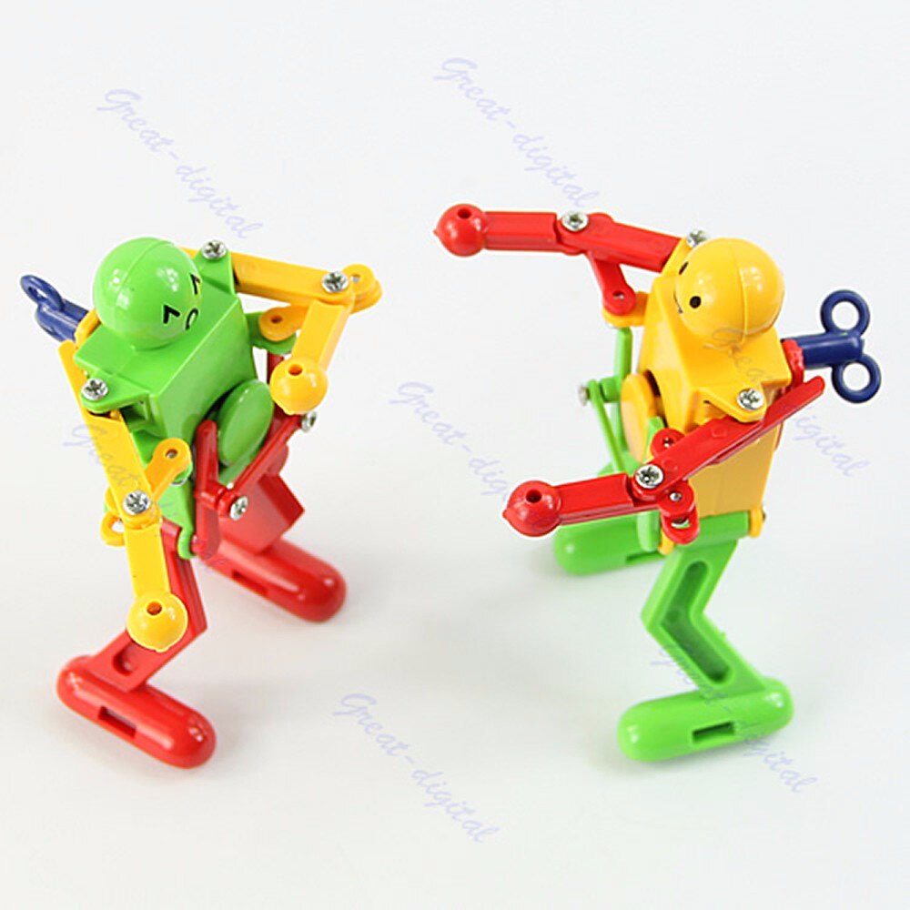 Clockwork Spring Wind Up Dancing Robot Toy Children Kids