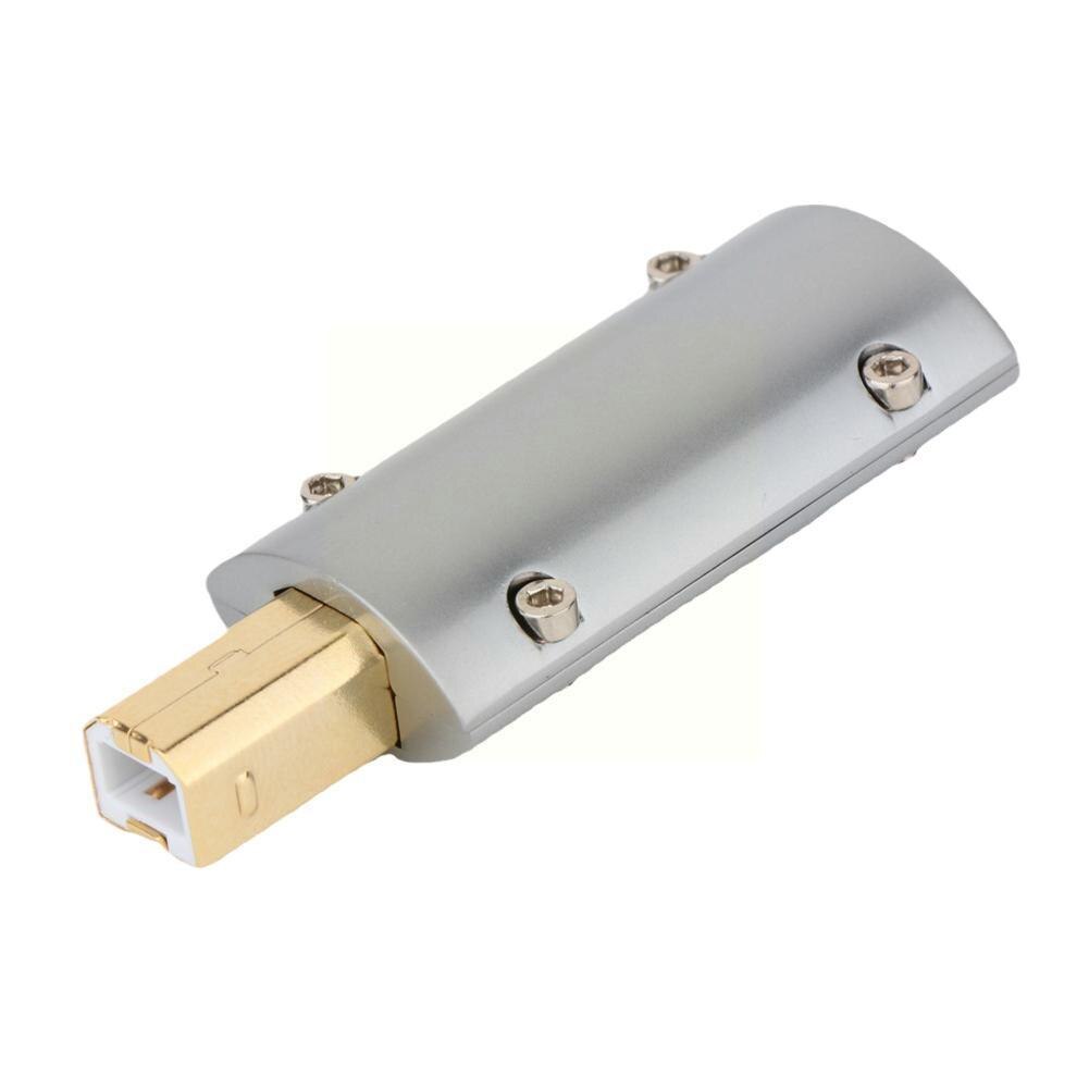 Chapado en oro de bronce Cable tipo USB un macho 2 0 Cable de Terminal Hola DIY Fi decodificador tipo de puerto de enchufe B conector USB F1I3