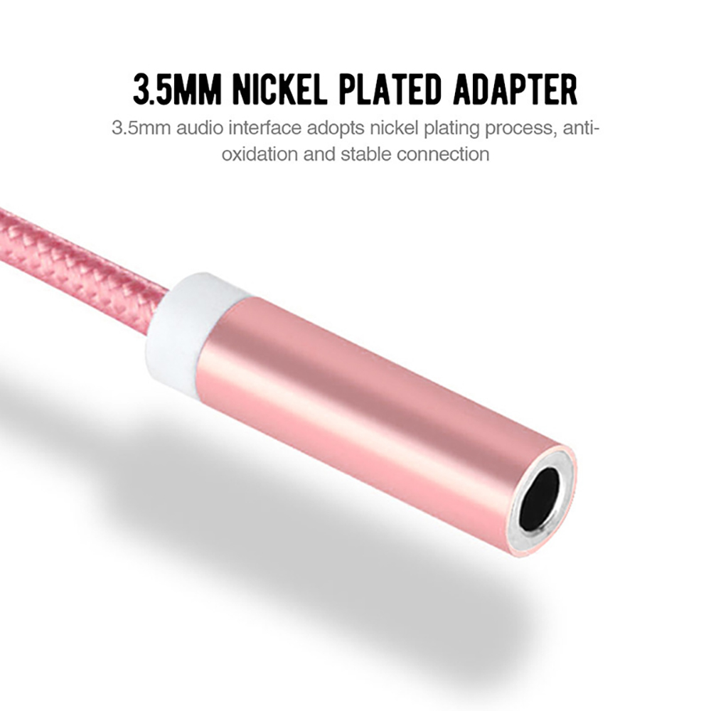 USB Type C to 3.5mm Female Earphone Adapter Converter Jack AUX Cable Headphone Adapter 3.5 Audio Cable for iPhone 15 Pro Xiaomi