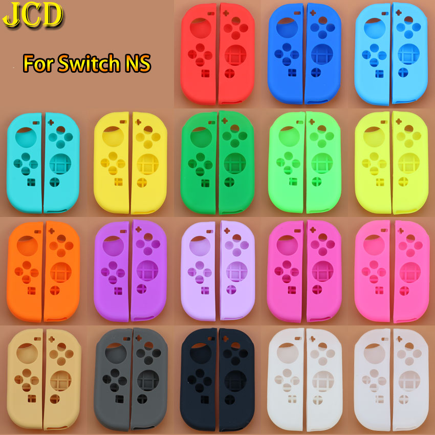 JCD 1Set Anti-Slip Silicone Soft Case For Switch NS Protective Cover Skin For Nintend Switch Joy-Con Controller Accessory