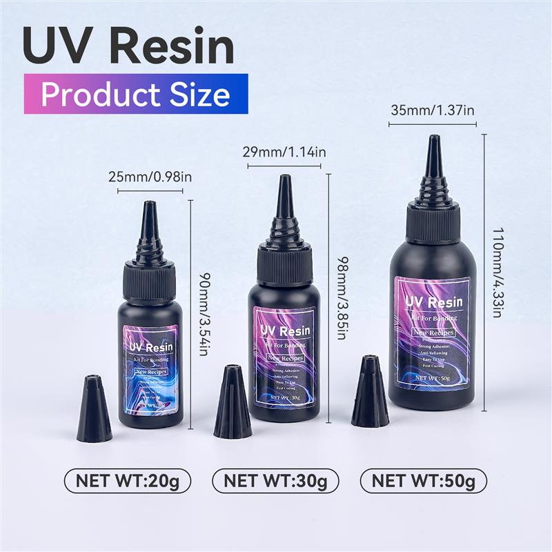 Pegamento UV para unión y soldadura, pegamento UV súper adhesivo de secado rápido para unir vidrio, cerámica, Metal, plástico, decoración artesanal, 20/30/50g