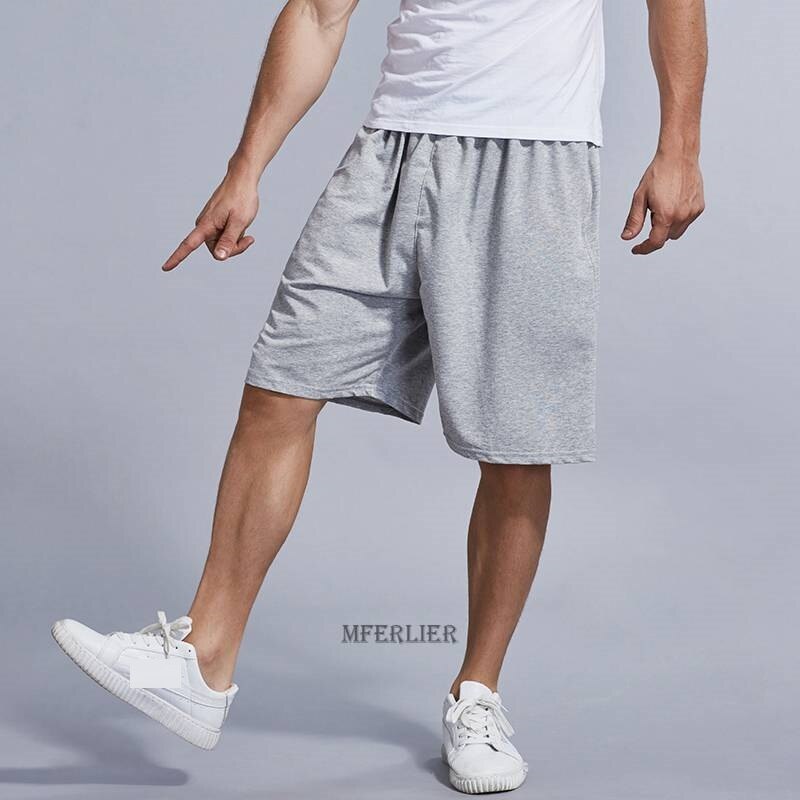 Letnie spodenki w dużych rozmiarach męskie spodenki bawełniane soprts 7XL 8XL 10XL duża wyprzedaż tanie spodenki nadwymiarowe wygodny miękki luźny 150KG 66: Szary / 10XL-130-145KG