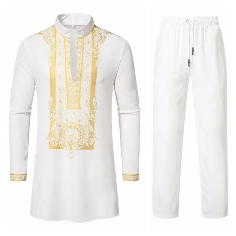 persoonlijkheid heren shirt met lange mouwen Vrije tijd diner print middellange kleding voor heren