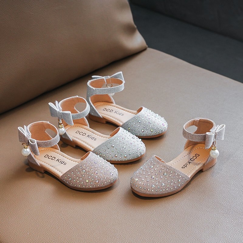 Ulknn Kinderen Leren Schoenen Mode Effen Kleur Sandalen Lente Schoeisel Voor Meisjes Kids Zomer Prinses Partij Schoenen 21-30