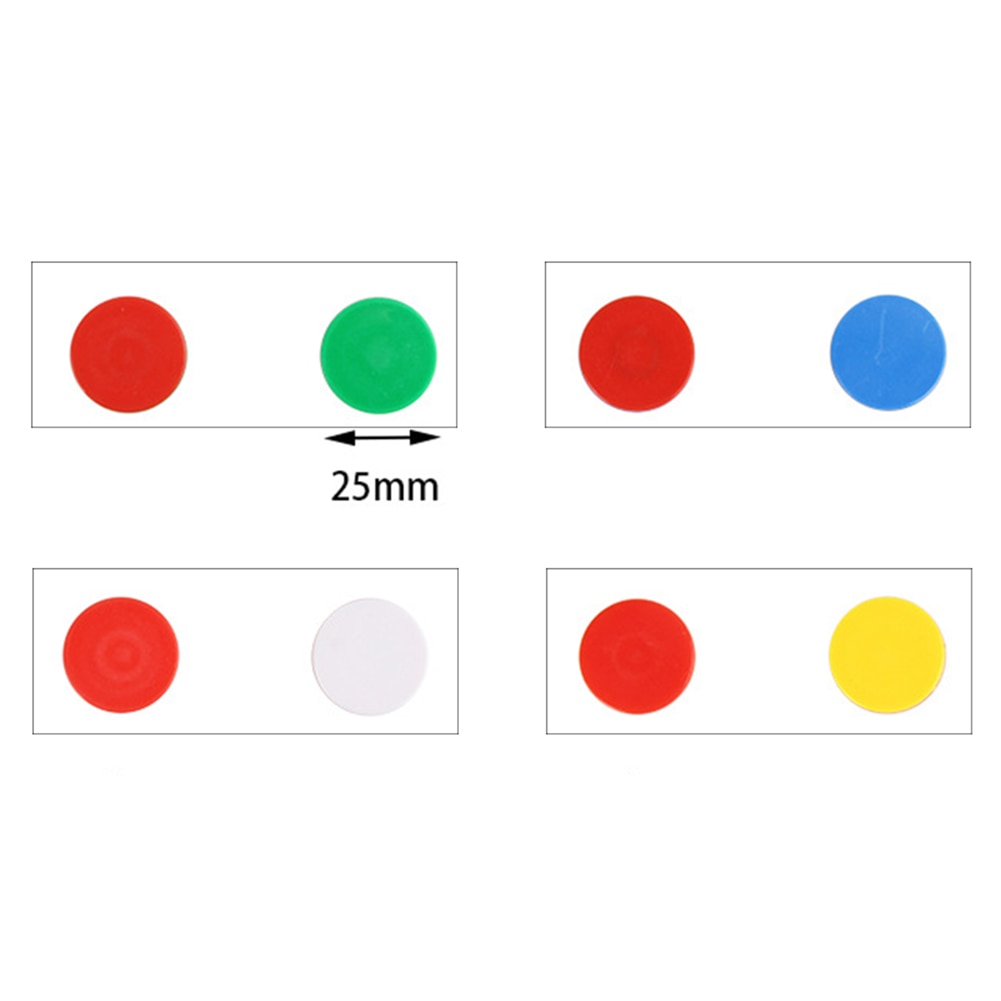 50Pcs contatori matematici per bambini chip rotondi a doppio colore conteggio dei numeri contatori di giochi matematici aiuti didattici