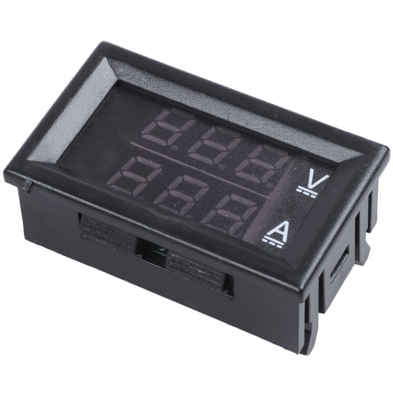 Voltímetro digital de CC, amperímetro, 100 V, 10 A, montado en Panel