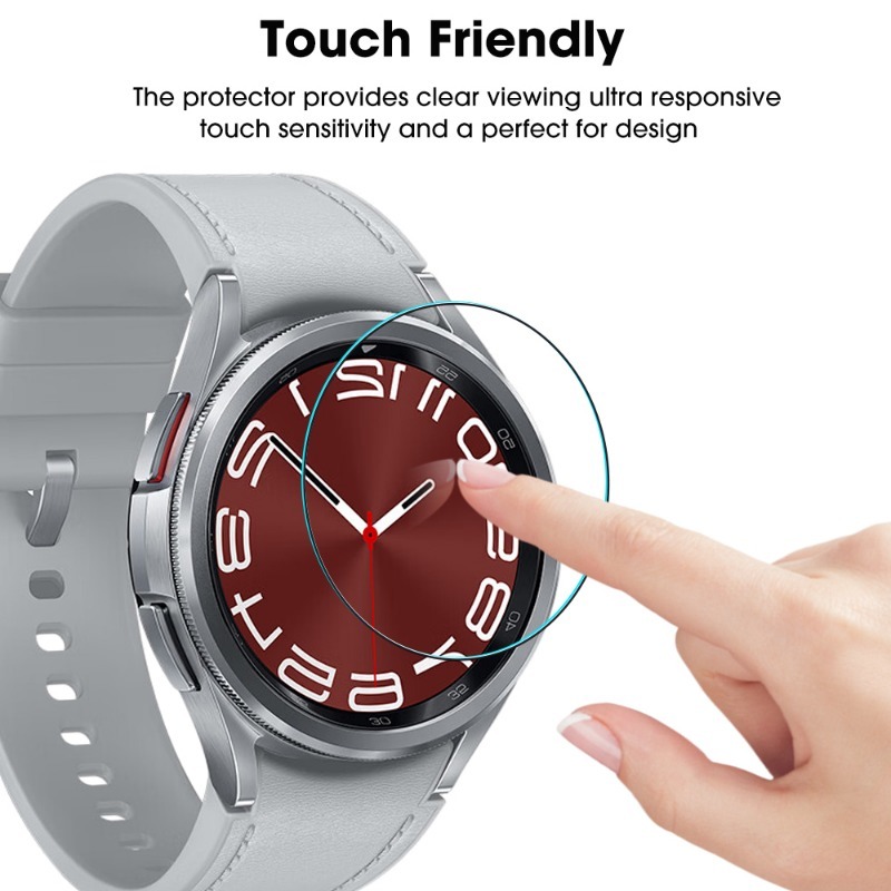 Vidrio para Samsung Galaxy Watch 6/Watch6 Classic 40mm 44mm 43mm 47mm HD Protector de pantalla transparente reloj 6 vidrio templado 1-5 piezas