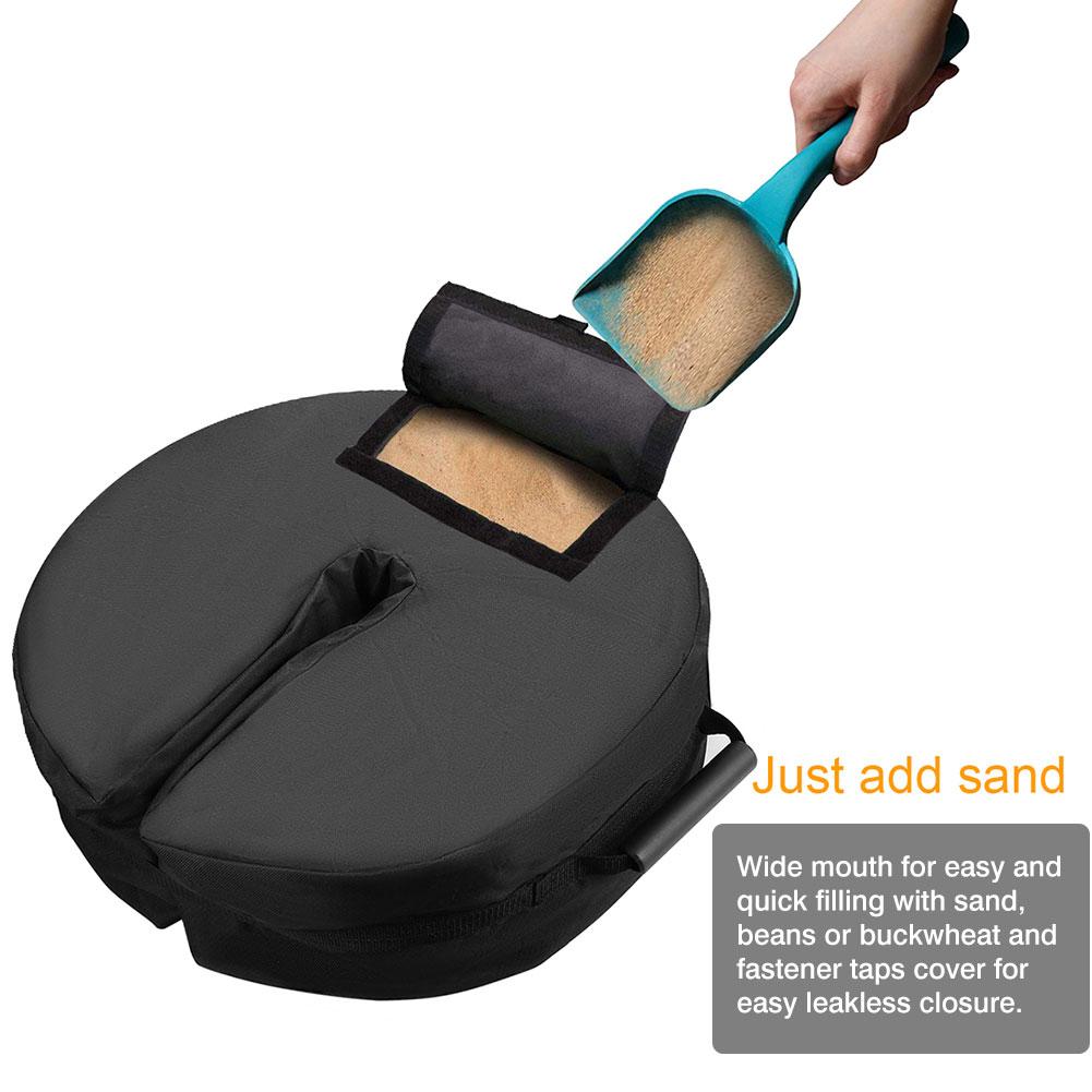 Parasol Stand Bag Portable Windproof Square Umbrella Stand Heavy Duty Sand Bags Base for Outdoor Terrace Beach