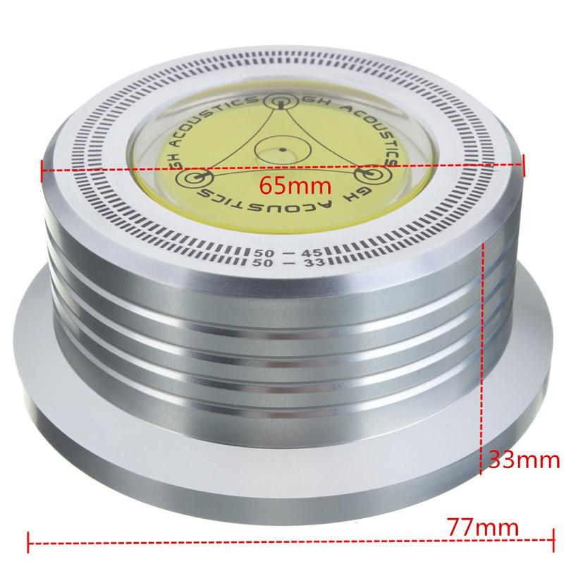 3In1 Metal Record Clamp Lp Disc Stabilizer Turntable For Vinyl Record Turntable Vibration Balanced(Black)