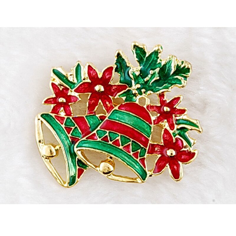 6 stks Kerst Broches Pin Bagde lijfje Broche Veiligheidsspelden voor DIY craft kerstboom Pin kerstman broches Kleding decor