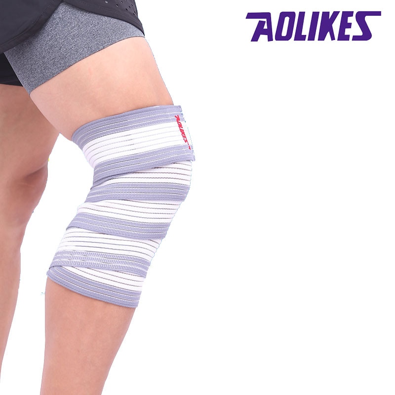 Aolikes 1 st bandagem elastisk knäskydd sporttejp kinesiologiskt elastiskt band joelheira vendas deporte a -1516