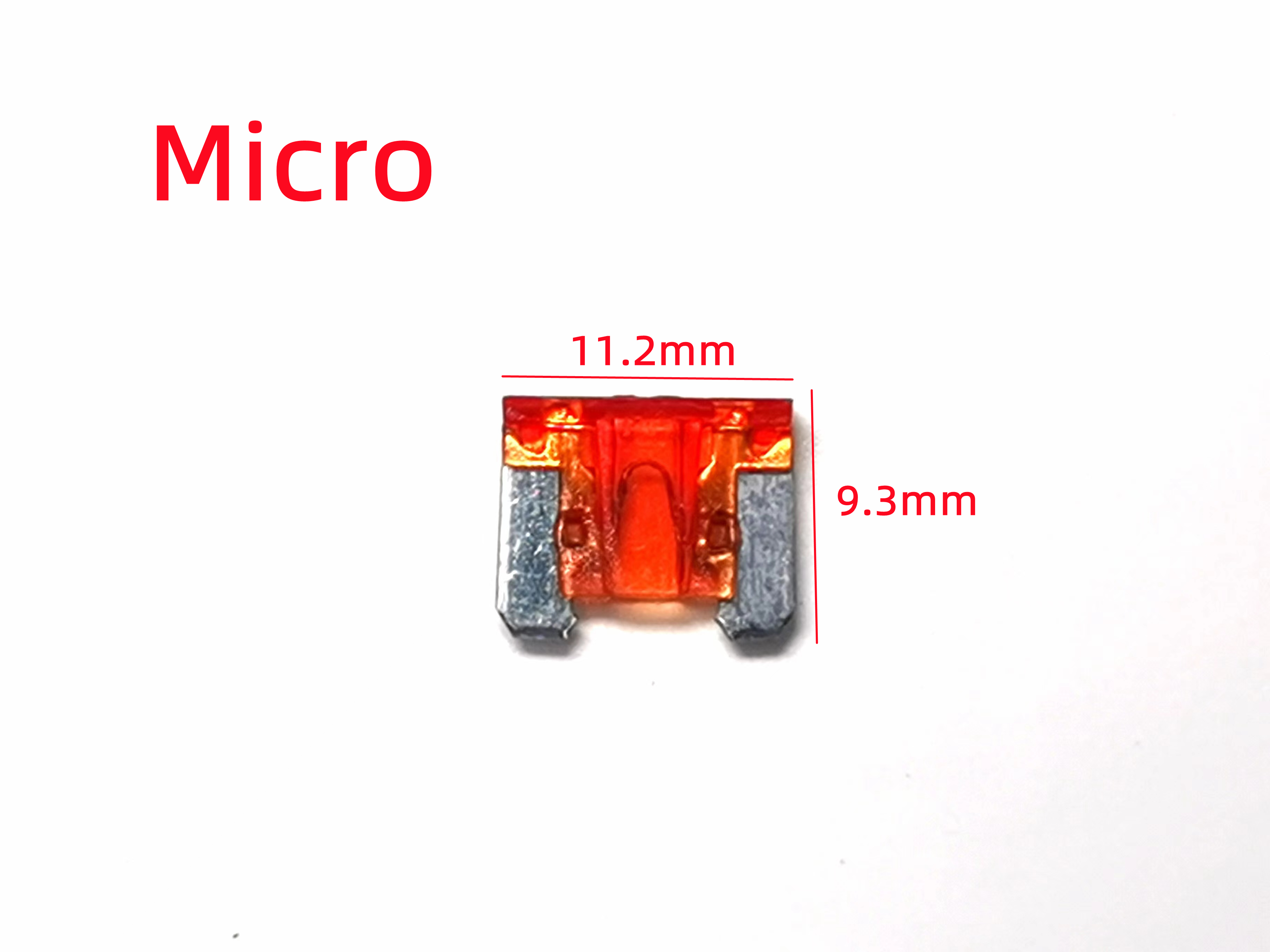 Juego de fusibles de Clip para coche y camión, conjunto de 10 unidades, Mini fusible pequeño y mediano Micro 2, 2A, 3A, 5A, 7,5a, 10A, 15A, 20A, 25A, 30A, 35A, 40A, 50A: Plata / 0.3A