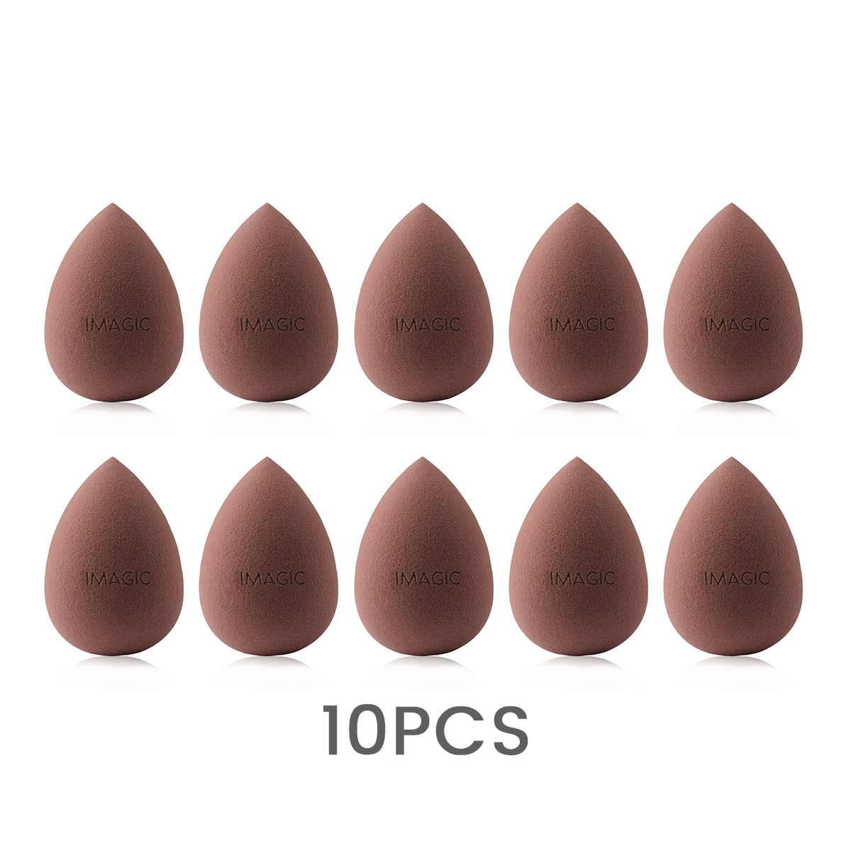 Esponja de maquillaje IMAGIC, 10 Uds., esponja húmeda y seca, esponja de maquillaje suave , paquetes de combinación más grandes de: Púrpura claro