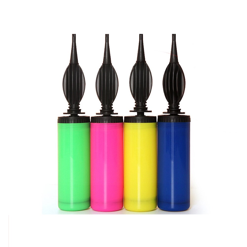 Balloon Pump Toys For Children Hand Push Party Festival Aluminum Film Wave Ball Manual Swimming Ring Inflatable Tube Accessories