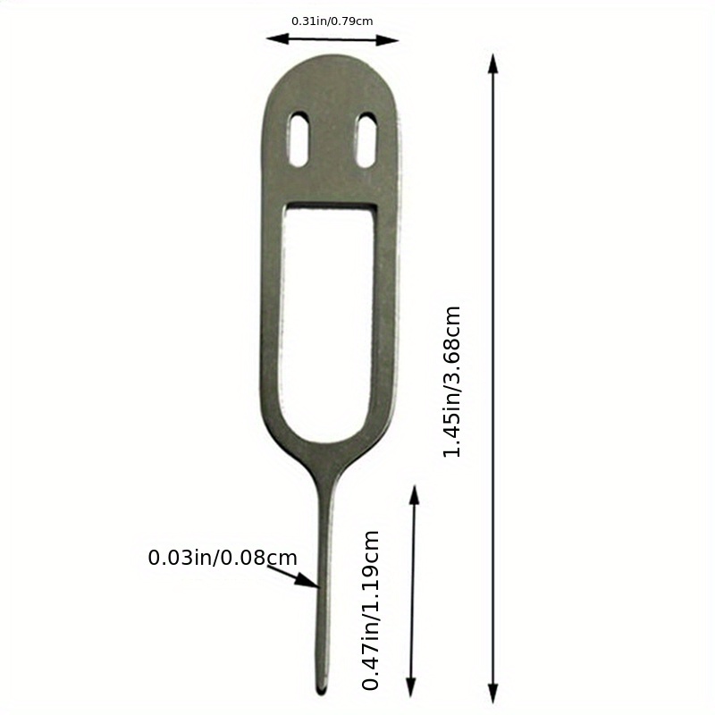 1pc Draagbare Anti-verloren Sleutelhanger met Sim-kaart Remover Openning Tool voor Mobiele Telefoons Lade Eject Pins Naaldopener Ejector