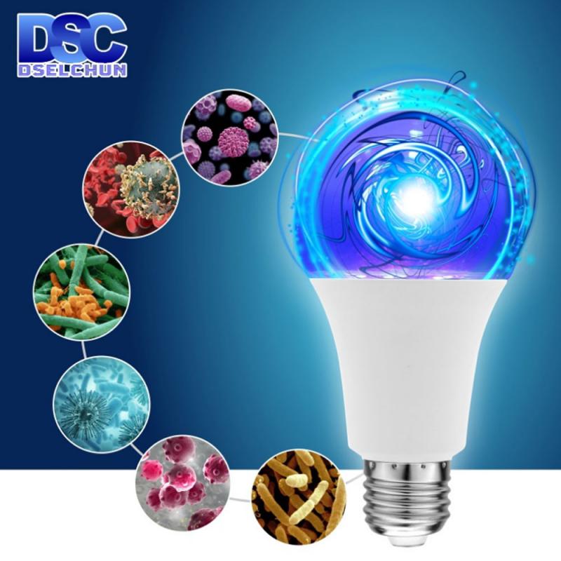 1Pcs 10W Led Sterilisatie Lamp Uvc Desinfectie Lamp E27 Ultraviolet Kiemdodende Lamp Licht Voor Huishoudelijke Of Hotel