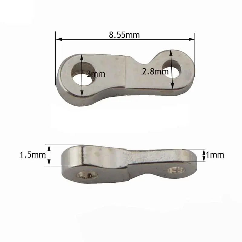 20pcs(10pairs) Eyeglasses Hinge repair Replacement Glasses Single Double Tooth Hinge Repair Accessory: Orange