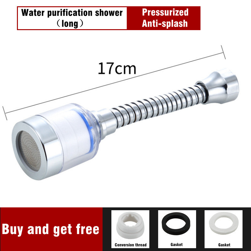 Draaibare Kraan Waterfilter Verwijder Chloor Zware Metalen Gefilterde Douches Hoofd Verzachten voor Hard Water Bad Filtratie Purifier: Rood
