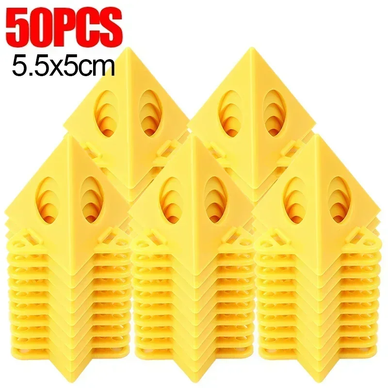 60/10PCS Mini Paint Stands Triangle Paint Pads Pyramid Stands Woodworking Tripod Spray Painting Brackets Block Auxiliary Tools: Red