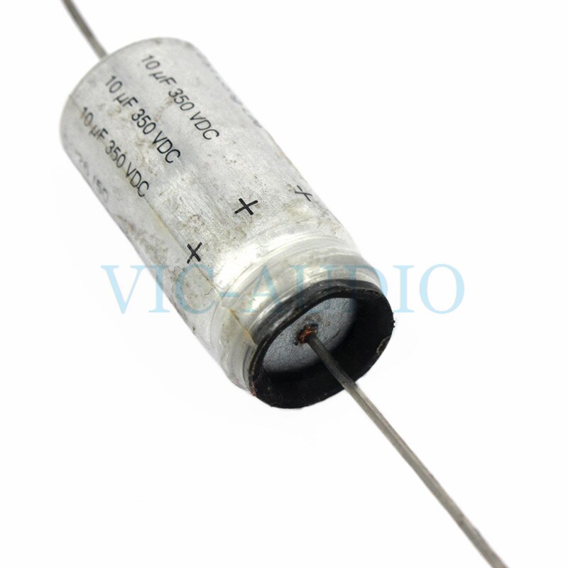 Condensador electrolítico de Pin Axial, piezas de amplificador de 10UF y 350V, accesorios de Audio para bricolaje, serie Richa PEG124, 2 uds.,