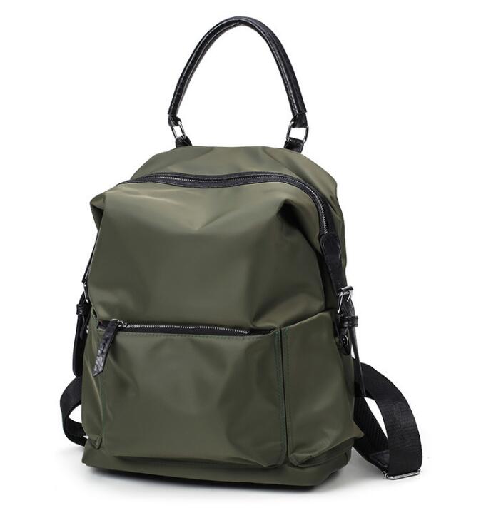 Grote Capaciteit Reizen Rugzakken Vrouwen Multifunctionele Oxford Doek Water-Proof Tassen School Rugzak Zwart Groen ZJB34: Army Green