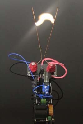 Arco escalera de Jacob de alta tensión experimento DIY experimento Kit bobina de Tesla experimento de Física geek juguete ZVS de fuente de alimentación de 24V: integrated DC