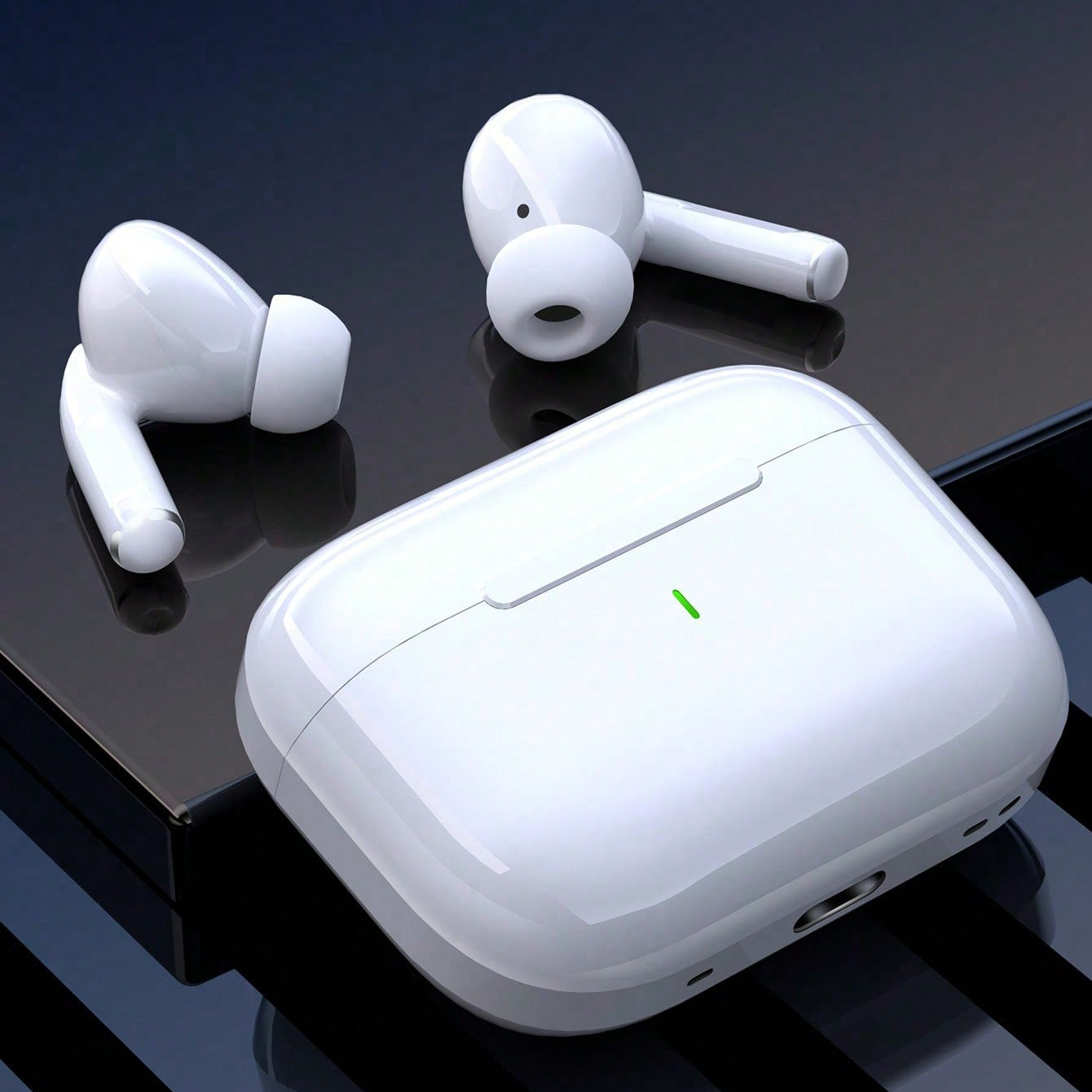 Novos fones de ouvido Bluetooth Airs Pro TWS, baixa latência, som Hi-Fi, cancelamento de ruído, ajuste ergonômico, ideal para música e jogos