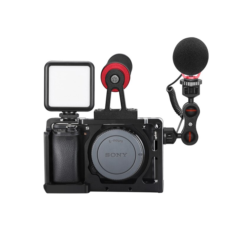 Draagbare Fotografie Camera Kooi Kit Slr Beschermhoes Video Film Film Stabilizer W/Top Handvat Grip Voor Sony A6000/A6300