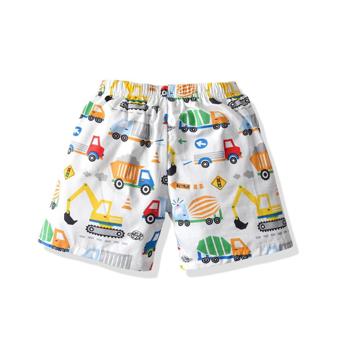 Sommer børn baby drenge strand shorts tegneserie print elastisk høj talje kausal bukser shorts