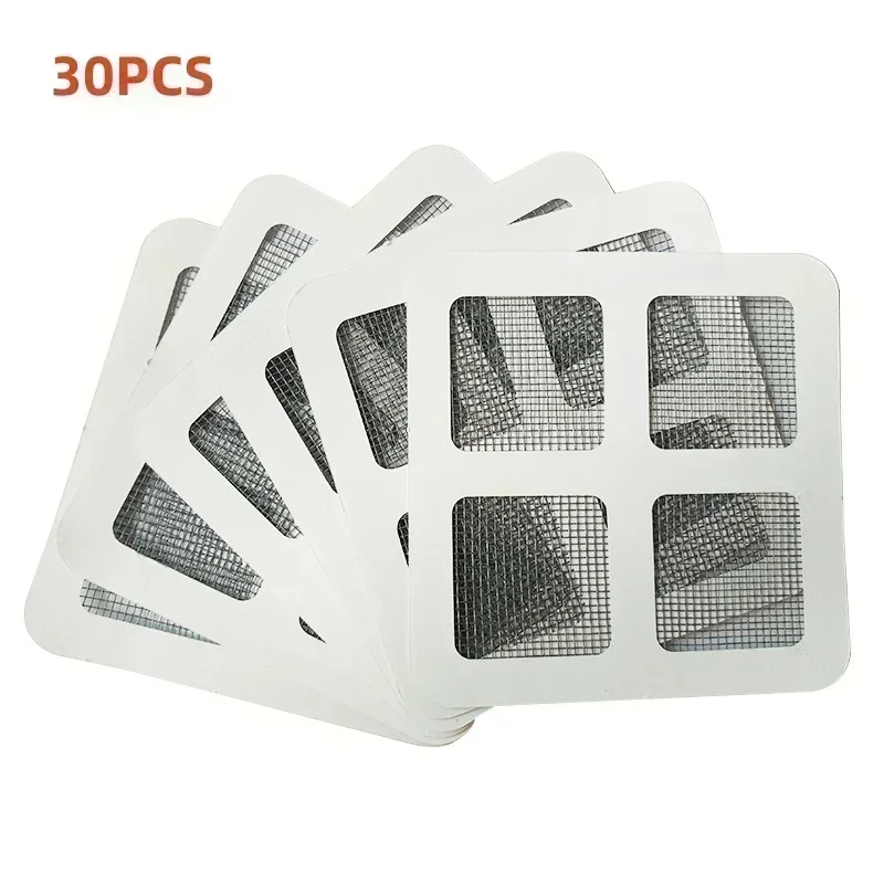 Pegatinas de malla desechables para cubierta de drenaje de ducha, pegatina para drenaje de suelo, cubierta de ducha, tapón colador para fregadero de cocina y baño: Plata
