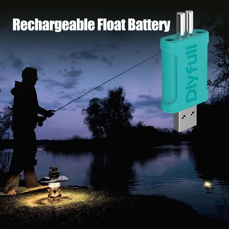 Flotteur lumineux CR425, batterie Rechargeable LIR425, flotteur électronique, équipement de pêche Rechargeable, ensemble de chargeur USB
