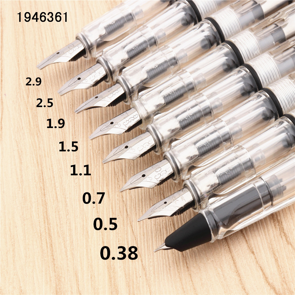 Jinhao 874 läpinäkyvä valkoinen goottilainen rinnakkain taide kukka vartalotaide litteä kärki vinyyli tiibetin arabia opiskelija toimisto mustekynä