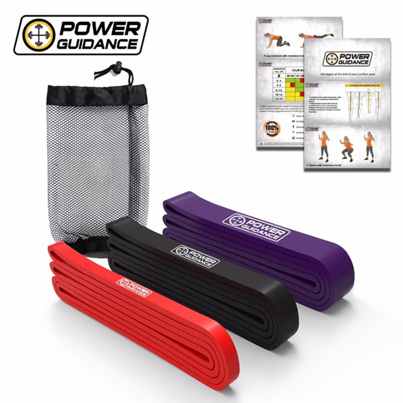 Conjunto de faixas elásticas de resistência para treino, equipamento para exercício físico, látex natural, orientação com energia, academia