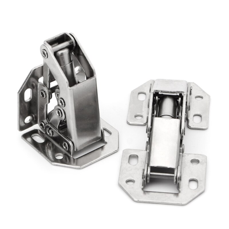 2Pcs Easy Mount 90 Degree Concealed Kitchen Cabinet Cupboard Sprung Door Hinges