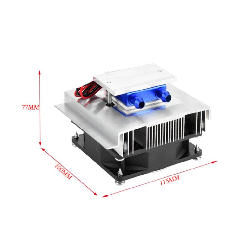 Sistema de refrigeración termoeléctrica de 50W Kit de sistema de refrigeración de semiconductores, disipador de calor, enfriador Peltier para agua de 15L