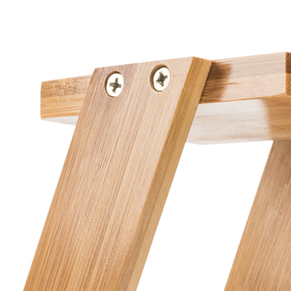 Plant Shelves Flower Display Stand Bamboo Display Stand Wood Shelf Storage Rack Outdoor Holder Flower Garden Rack Stand