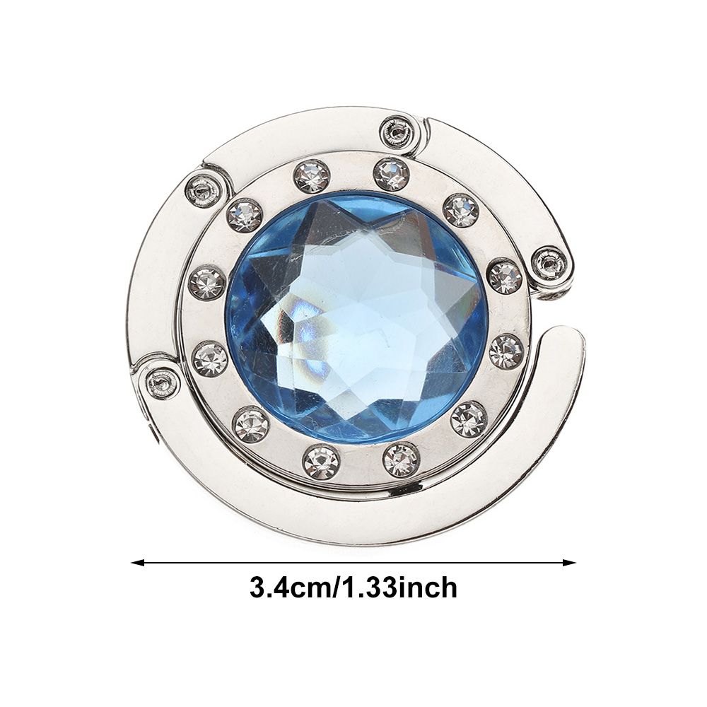 Gancho plegable de Metal portátil para bolso, colgador de mano de diamante, gancho para mesa colgador para mesa, ganchos de escritorio