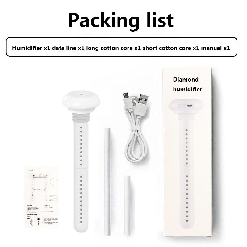 Eloole usb portabel luftfuktare munkflaska aromdiffusor dimmaskin för luftbefuktning på hemmakontoret avtagbar