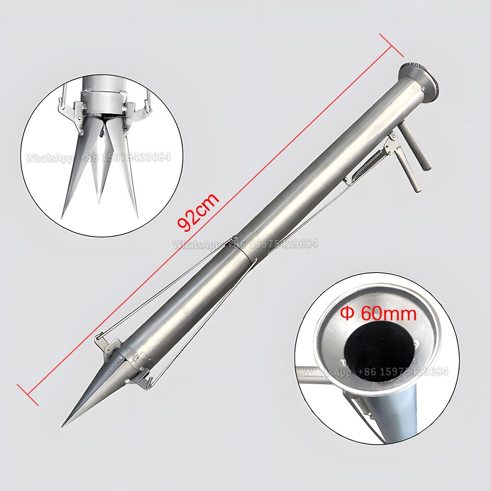 Stainless Steel Seedling Planter Vegetable Planter Agricultural Corn Peanut Manual Seeder Sapling Transplant Planter