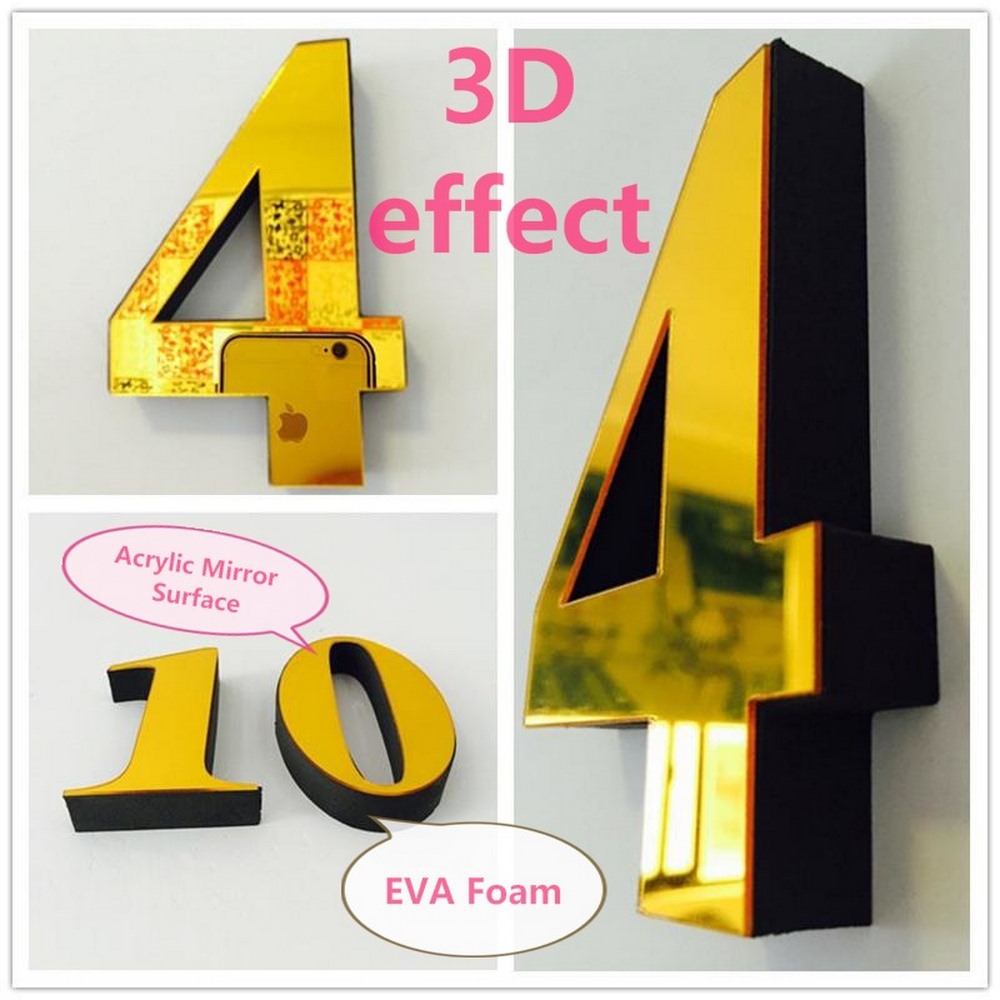 Moderne Diy Interieur Romeinse Wandklok Wandklok 3D Sticker Thuis Spiegel Effect 4 Stijl 3D Muurstickers