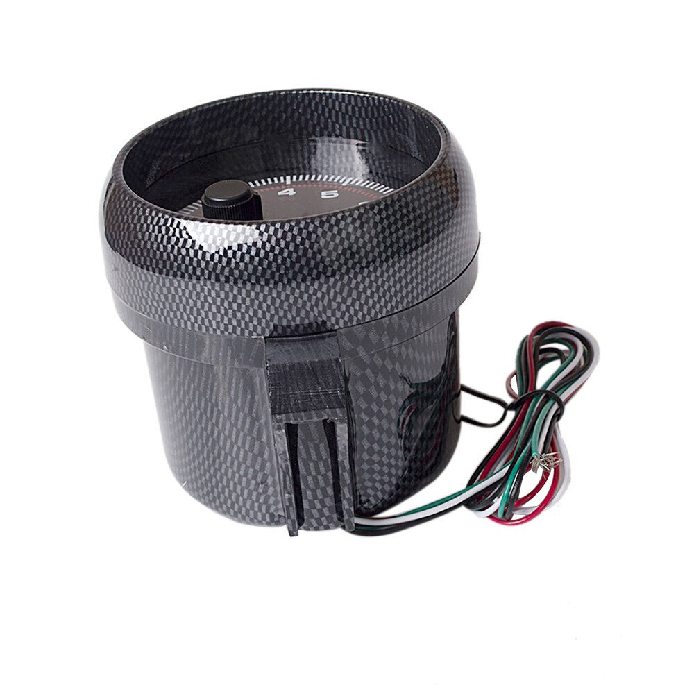 Tacómetro Universal para coche de gasolina, 12V, 3,75 ", 0-8000RPM, piezas de repuesto profesionales para coche, medidor de carcasa de fibra de carbono, luz de cambio ajustable