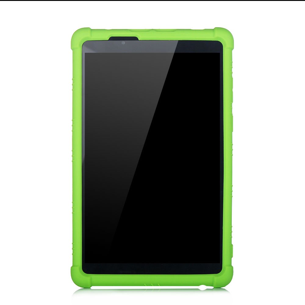 Funda de silicona suave + soporte de plástico duro para Lenovo Tab E8 TB-8304F1 funda trasera blanda para Lenovo Tab E8 caso Fundas: Verde