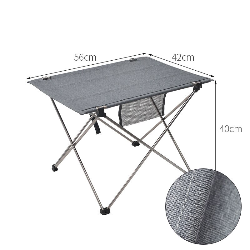 Portable Outdoor Folding Table Ultralight Aluminum Alloy Collapsible Desk for Camping Fishing Picnic