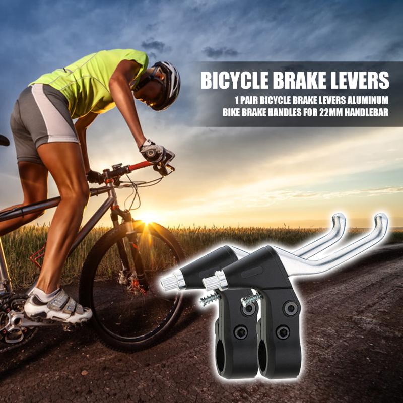 1 Paar 22Mm Duurzaam Fietsstuur Handvatten Handrem Aluminium Fietsstuur Remhendel Hevels Fietsen Accessoires