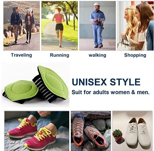 2 Pairs Cushioned Compression Arch Support with More Padded Comfort for Plantar Fasciitis, Fallen Arches, Heel Spurs