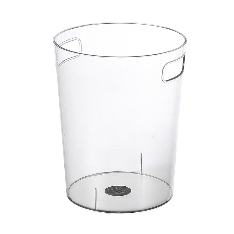 Small Bedroom Trash Bin Recycling Office Living Room Plastic Waste Bin Transparent Vase Lixeira Banheiro Cleaning Tools