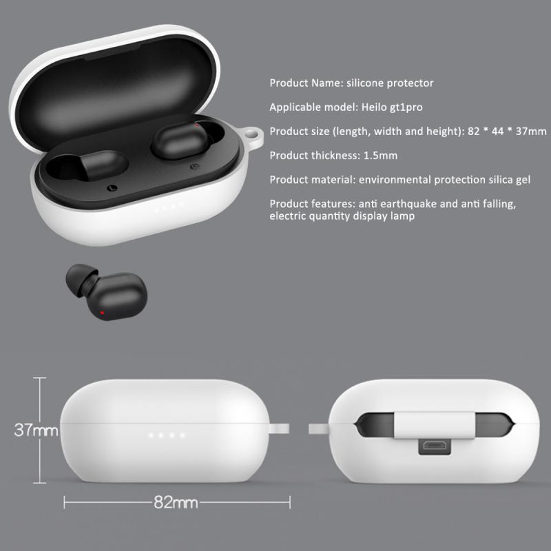 Suitable For Haylou GT1 PRO TWS Bluetooth Earphone Cover Soft Silicone Wireless Earphone Cover Suitable For Wireless Headphones