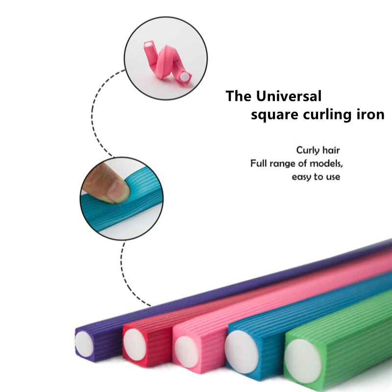 Rouleau à cheveux en mousse, éponge carrée, bigoudi Flexible, 10 pièces, nouveauté